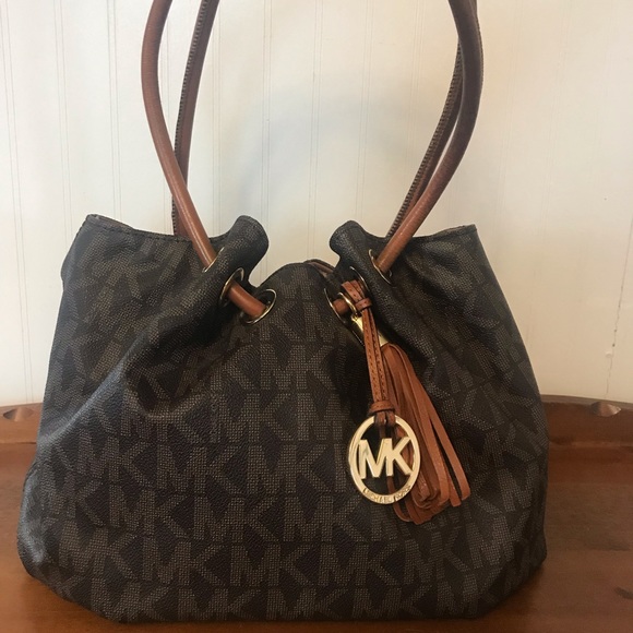 Michael Kors Handbags - Authentic Michael Kors brown signature bag
